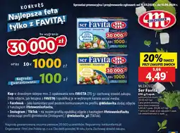 Lidl Ser sałatkowo-kanapkowy 12 % Mlekovita Favita oferta