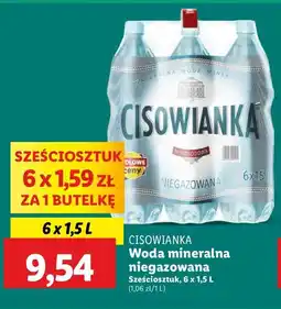 Lidl Woda niegazowana Cisowianka oferta