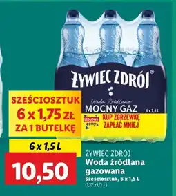 Lidl Woda mocny gaz Żywiec Zdrój oferta