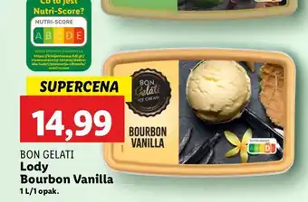 Lidl Lody bourbon vanilla Bon Gelati oferta