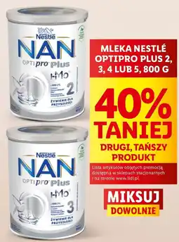 Lidl Mleko 4 Nestle Nan Optipro Plus Hm-O oferta