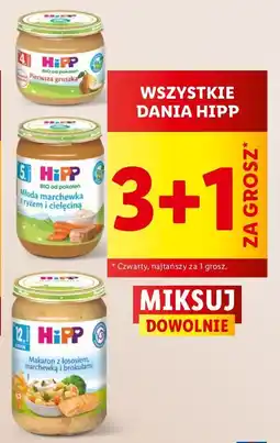 Lidl Makaron z łososiem marchewką i brokułami Hipp oferta