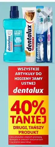 Lidl Płyn do płukania jamy ustnej extra mint Dentalux oferta