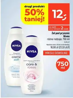 Dealz Żel pod prysznic care & roses (harmony time) Nivea oferta