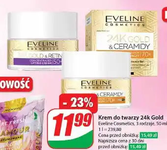 Dino Krem do twarzy 70+ Eveline 24K Gold & Ceramidy oferta