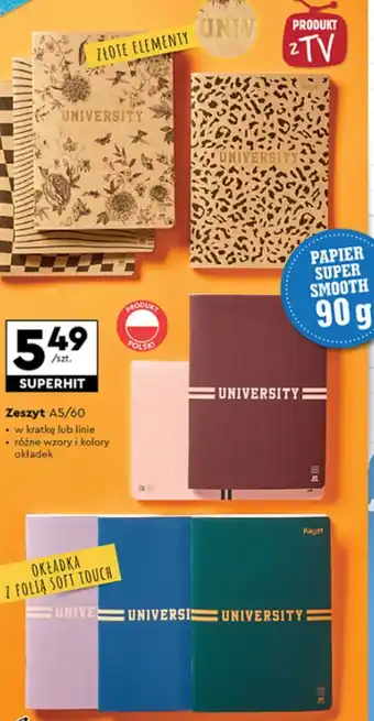 Biedronka Zeszyt A5/60 oferta