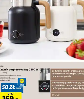 Lidl Czajnik bezprzewodowy 2200 W oferta
