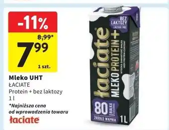 Intermarche Mleko protein + Łaciate oferta