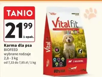 Intermarche Karma dla psa z wołowiną Biofeed Vitalfit oferta