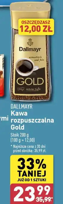ALDI Dallmayr Kawa rozpuszczalna Gold oferta