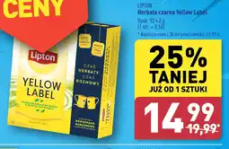 ALDI Lipton Herbata czarna Yellow Label oferta