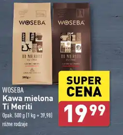 ALDI Woseba Kawa mielona Ti Meriti oferta