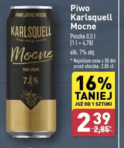 ALDI Piwo Karlsquell Mocne oferta
