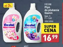 ALDI Płyn do płukania tkanin Fresini oferta