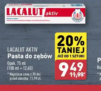 ALDI LACALUT AKTIV Pasta do zębów oferta