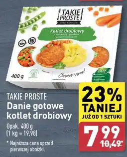 ALDI Danie gotowe kotlet drobiowy oferta