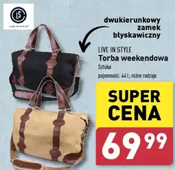 ALDI Torba weekendowa Live in Style oferta