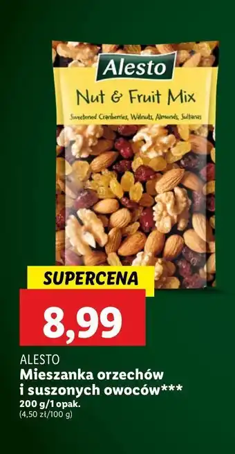 Lidl Mieszanka orzechów i suszonych owoców Alesto oferta
