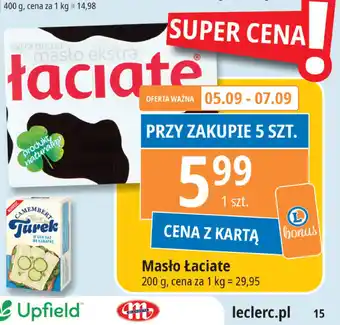 E.Leclerc Masło ekstra Łaciate oferta