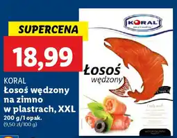 Lidl KORAL Łosoś wędzony na zimno w plastrach oferta