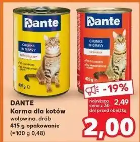 Kaufland Karma dla kota drób w sosie Dante oferta