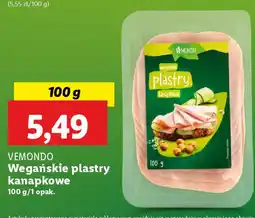 Lidl VEMONDO Wegańskie plastry kanapkowe oferta