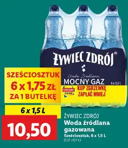Lidl ŻYWIEC ZDRÓJ Woda źródlana gazowana oferta
