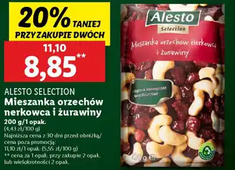 Lidl ALESTO SELECTION Mieszanka orzechów nerkowca i żurawiny oferta