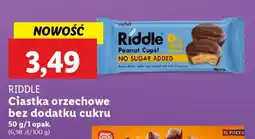 Lidl RIDDLE Ciastka orzechowe bez dodatku cukru oferta