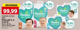 Lidl PAMPERS ACTIVE BABY Pieluszki 3 4 5 lub 6 oferta