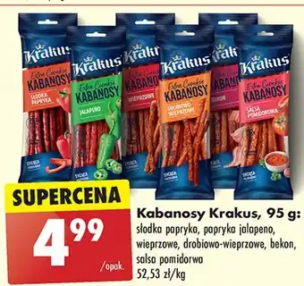 Biedronka Kabanosy jalapeno Krakus Animex oferta