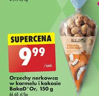 Biedronka Orzechy nerkowca w karmelu i kokosie Bakad'or oferta