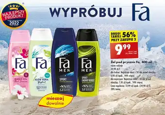 Biedronka Żel pod prysznic sport Fa Men oferta