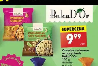 Biedronka Orzechy nerkowca w posypce wasabi & soy sauce Bakad'or oferta