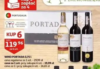 Auchan Wino czerwone wytrawne Portada Lisboa oferta