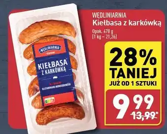 ALDI Kiełbasa z karkówką Wędliniarnia oferta