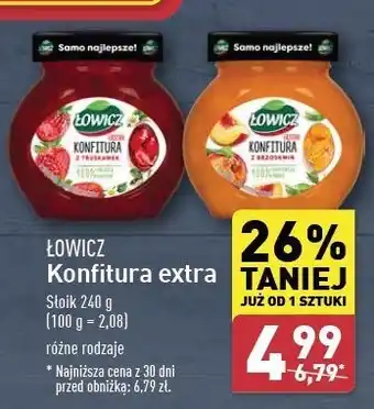 ALDI Konfitura brzoskwiniowa Łowicz oferta