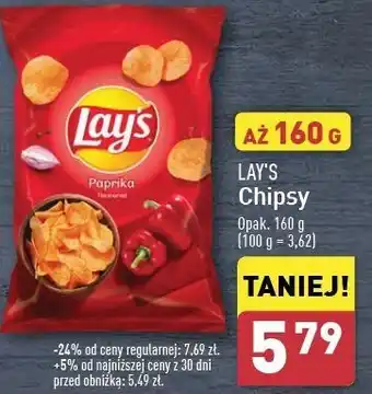 ALDI Chipsy paprykowe Lay's oferta