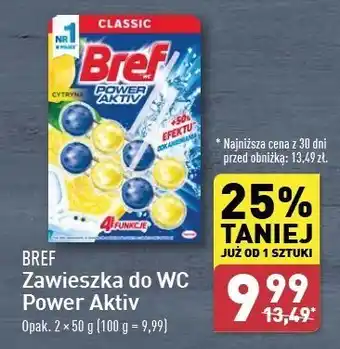 ALDI Kostka do wc 4 function lemon Bref Power Aktiv oferta