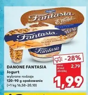 Kaufland Jogurt z mleczną czekoladą Danone fantasia e. wedel oferta