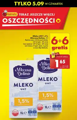 Biedronka Mleko prawdziwe 1.5% Mleczna dolina oferta