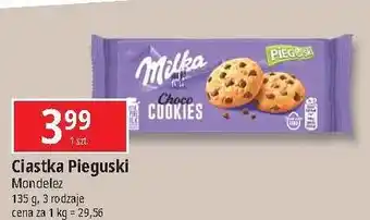 E.Leclerc Ciastka z kawałkami czekolady Milka Pieguski oferta