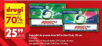 Biedronka Kapsułki do prania color Ariel All In 1 oferta