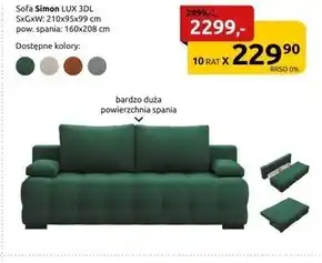 Black Red White Sofa oferta