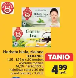 Carrefour Herbata biała, zielona TEEKANNE oferta
