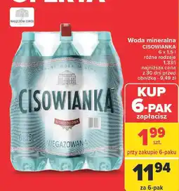 Carrefour Woda mineralna CISOWIANKA oferta