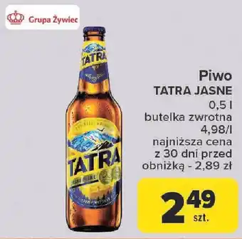 Carrefour Piwo TATRA JASNE oferta