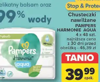 Carrefour Chusteczki nawilżane PAMPERS HARMONIE AQUA oferta