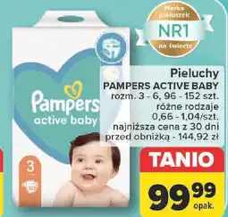 Carrefour Pieluchy PAMPERS ACTIVE BABY oferta