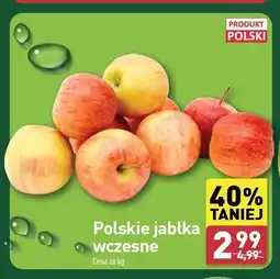 ALDI Jabłka wczesne polska oferta